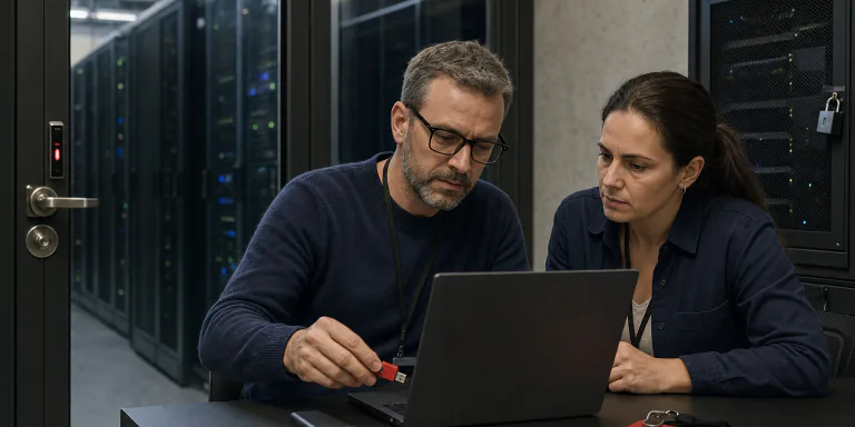 Security engineers protecting source code in a private server environment