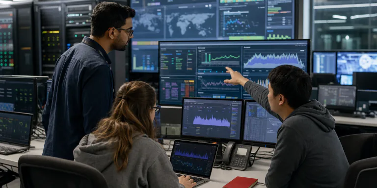 Data and AI engineers monitoring an enterprise data platform