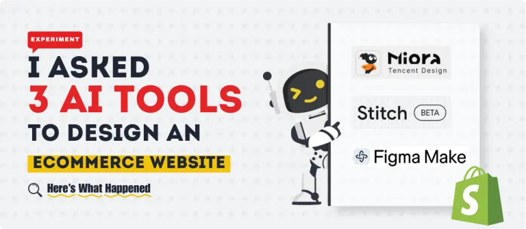 Three AI-generated E-commerce homepage design concepts