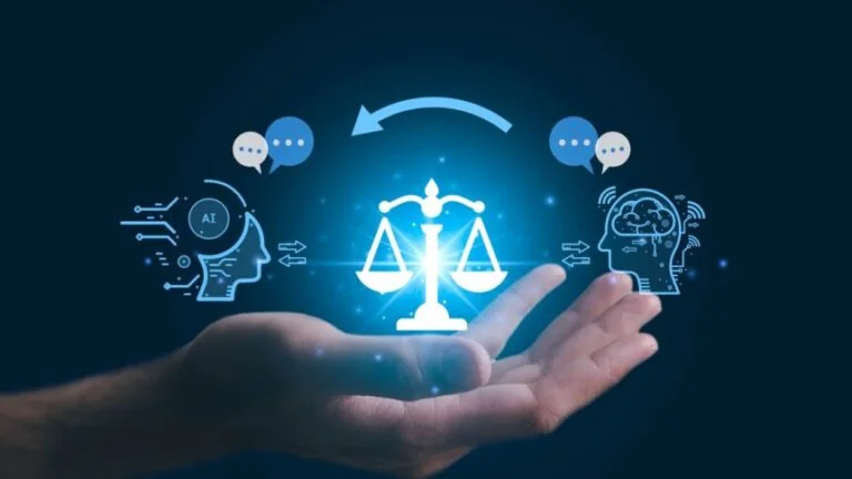Artificial intelligence ethics and regulatory governance concept